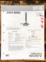 Sony IFP-10 Infrared Emitter  Service Manual *Original*