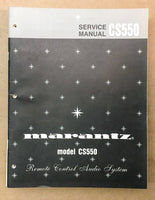 Marantz CS550 CS-550 Stereo Service Manual *Original*