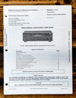 Magnavox MRB150 Receiver Sup. Service Manual *Original*