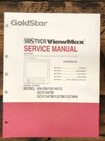 Goldstar GCV1947M GCV1347M 1327M KN-20U10 TV VCR  Service Manual *Original*