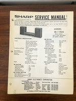 Sharp SR-110 UA SR-110UA Stereo Service Manual *Original*