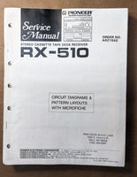 Pioneer RX-510 Receiver Service Manual *Original*