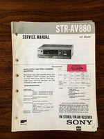 Sony STR-AV880 Receiver Service Manual *Original*