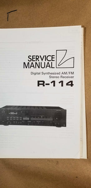 Luxman R-114 Stereo Receiver Service Manual *Original*