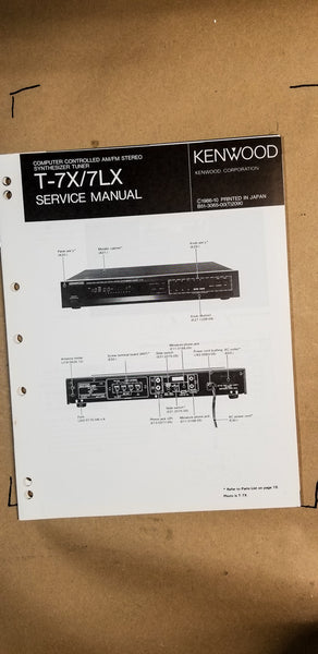 Kenwood T-7X Tuner Service Manual *Original*