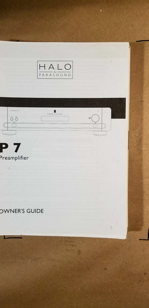 Halo P7 Preamp / Preamplifier Owners Manual *Original*