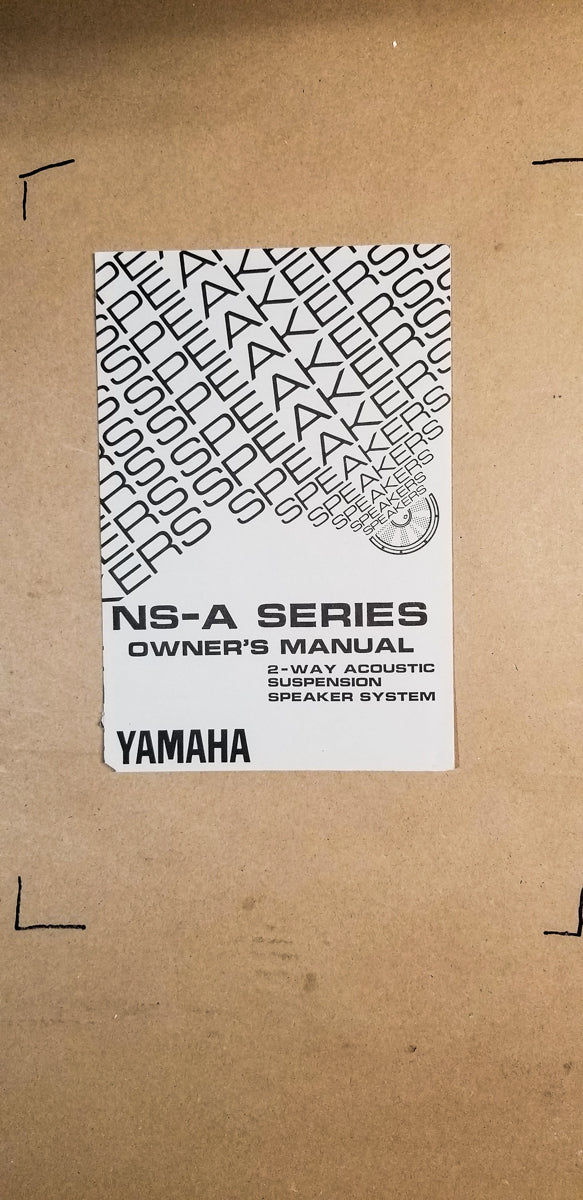 Yamaha NS-A Series Speaker  Owners Manual *Original*