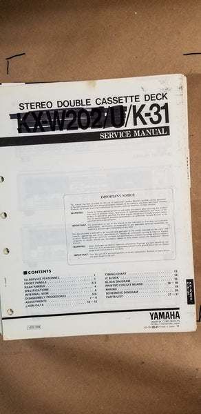 Yamaha K-31 Cassette Service Manual *Original*